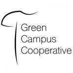 green campus cooperative logo, a non-profit startup from york university that supplies fair trade products from clothing to food and drinks.