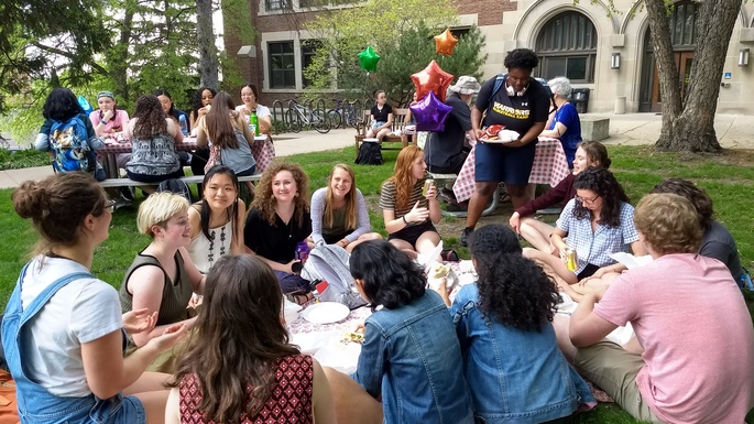 Sociology and Anthropology Students at their Spring Picnic. 