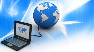 picture of globe and laptop
