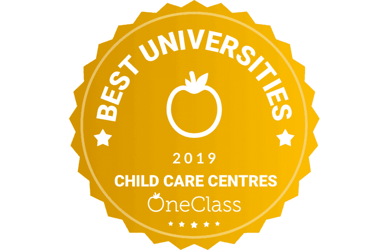 Inaugural Best Universities Child Care Centres of 2019 award presented by OneClass