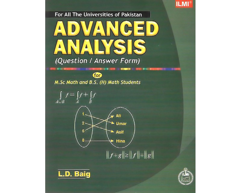 Advanced Analysis Textbook Cover