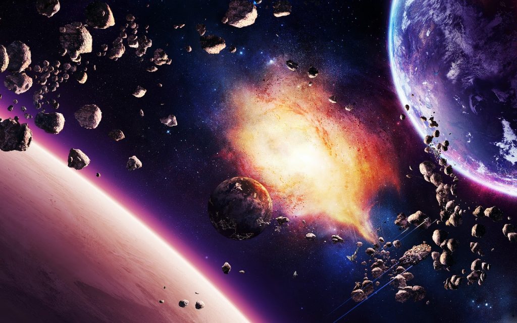 the beautiful universe showing the planets and the sun