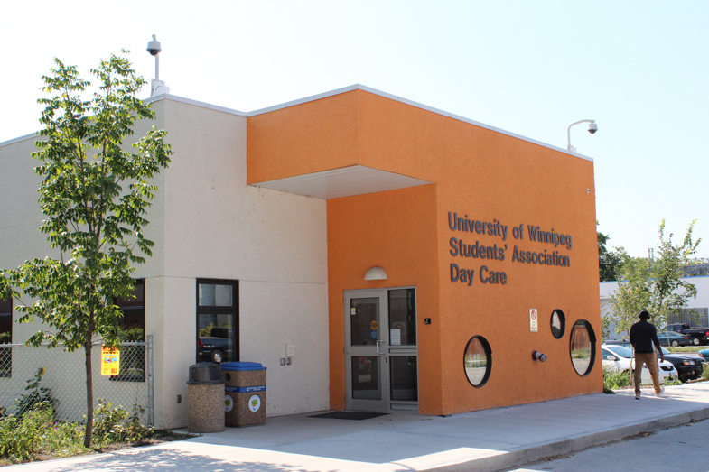 Side view of the UWSA Day Care building