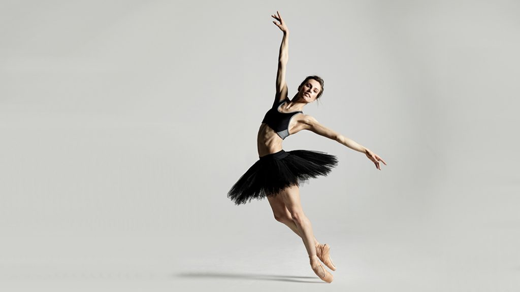A ballet dancer performing on stage
