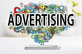 A computer-generated poster written ADVERTISING