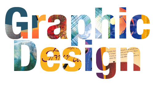 A colorful poster written Graphic Design