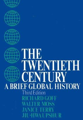 A textbook cover for The TWENTIETH CENTURY GLOBAL HISTORY