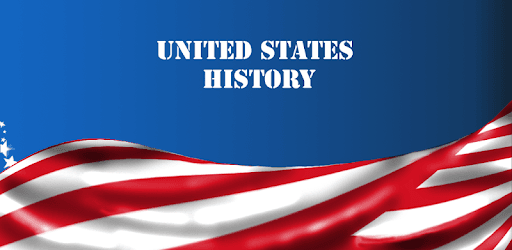 The American Flag with the words "UNITED STATES HISTORY" written on it