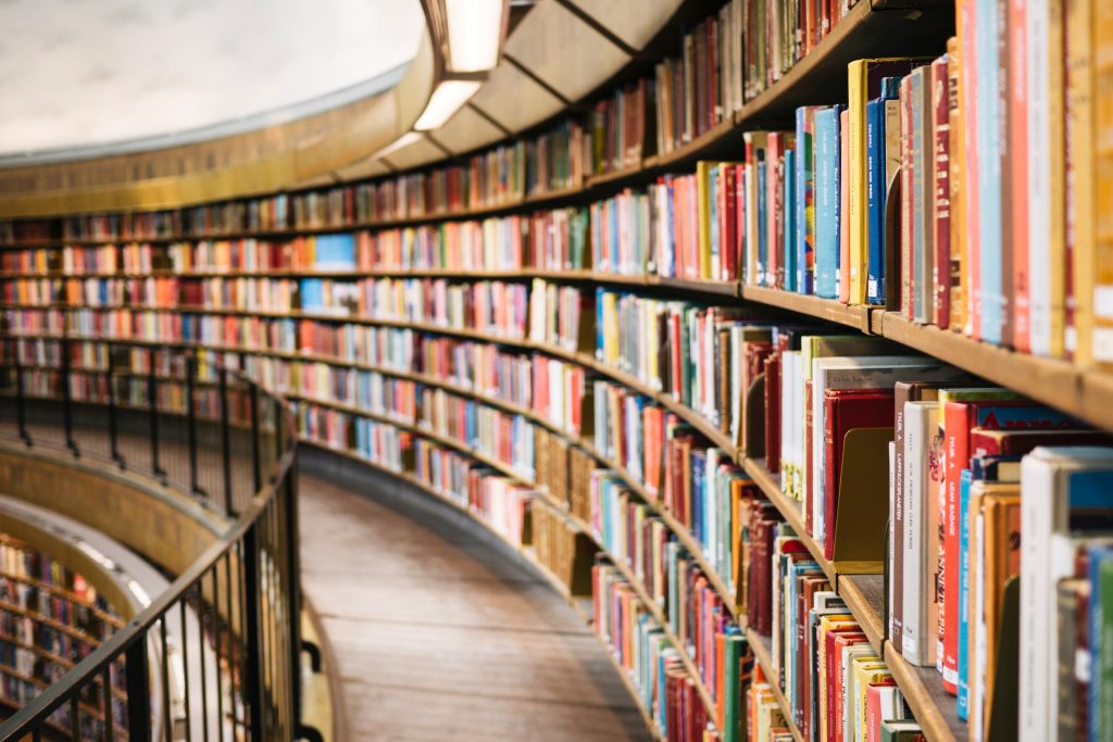 library full of educational products and learning resources