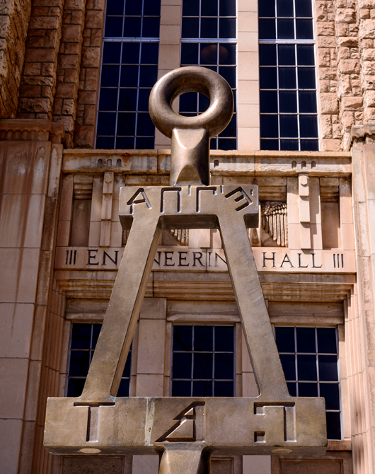 Front of College of Engineering sign