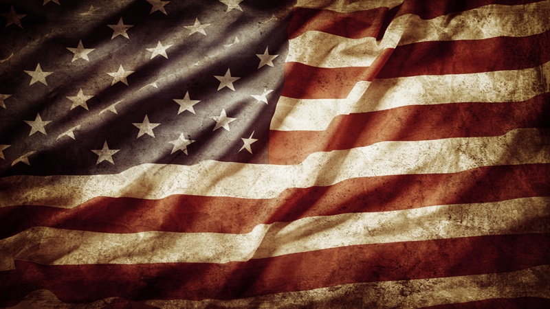 An old American flag