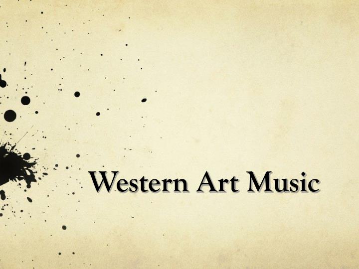 A poster written Western Art Music