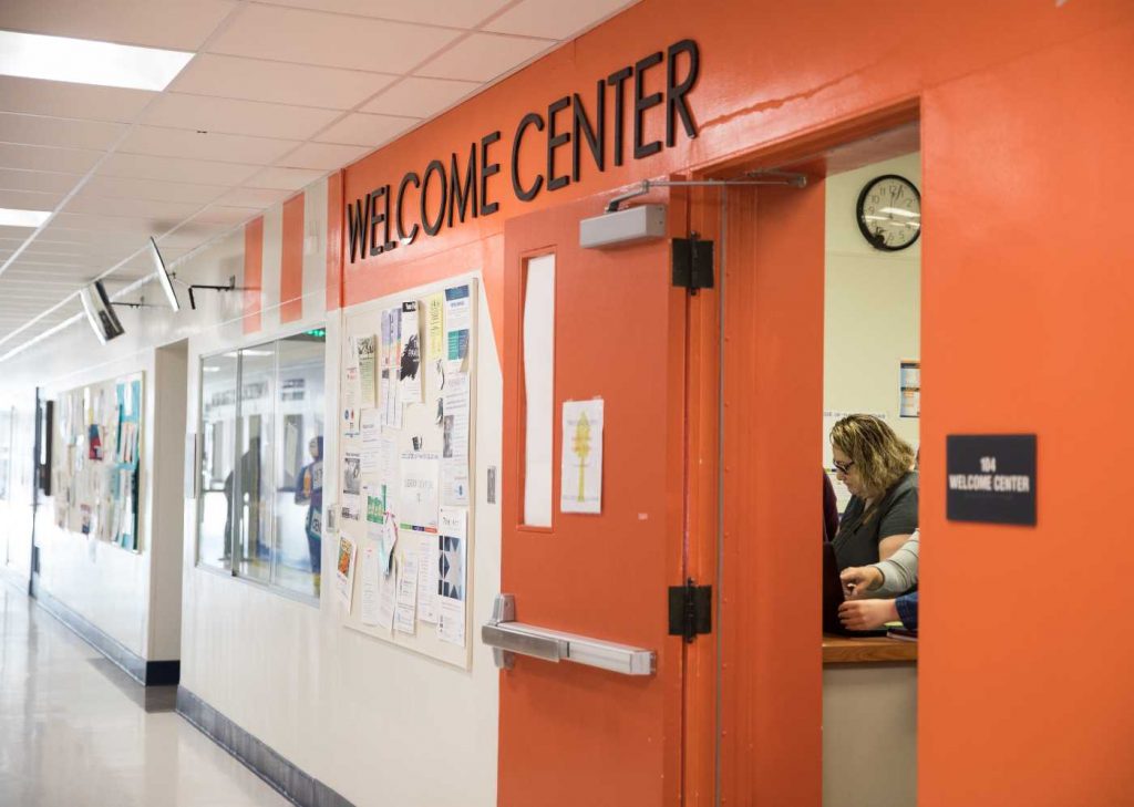 welcome center at sycamore building