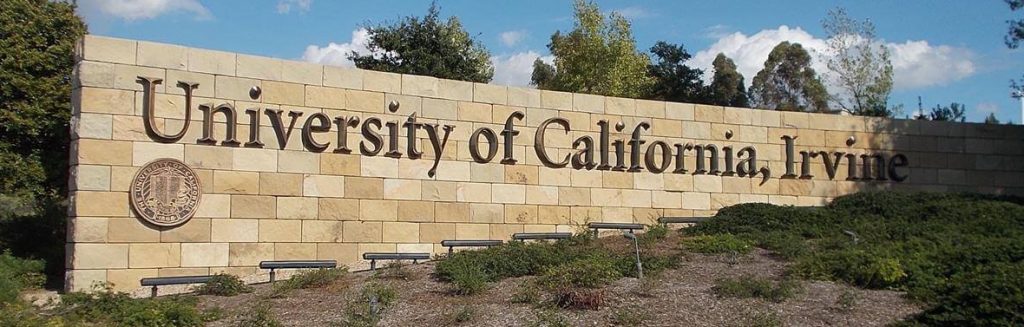 campus sign at uci