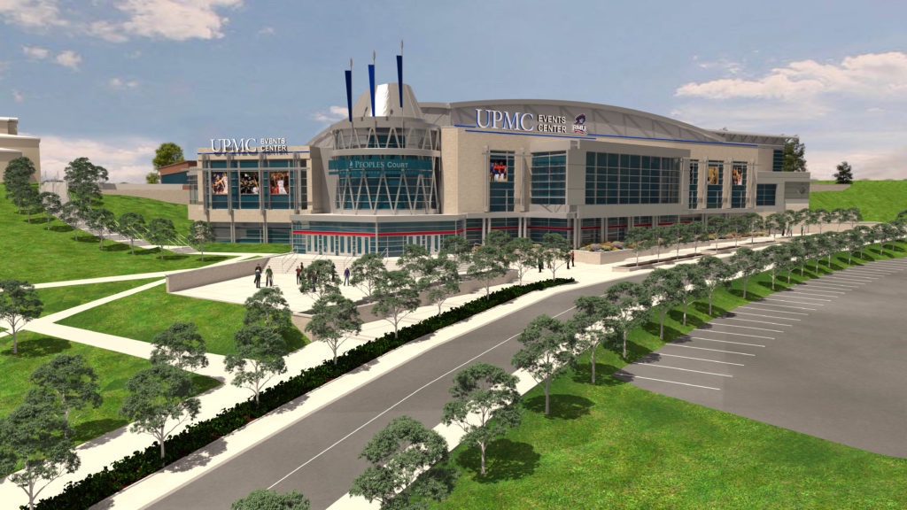 Outside of the UPMC Events Center