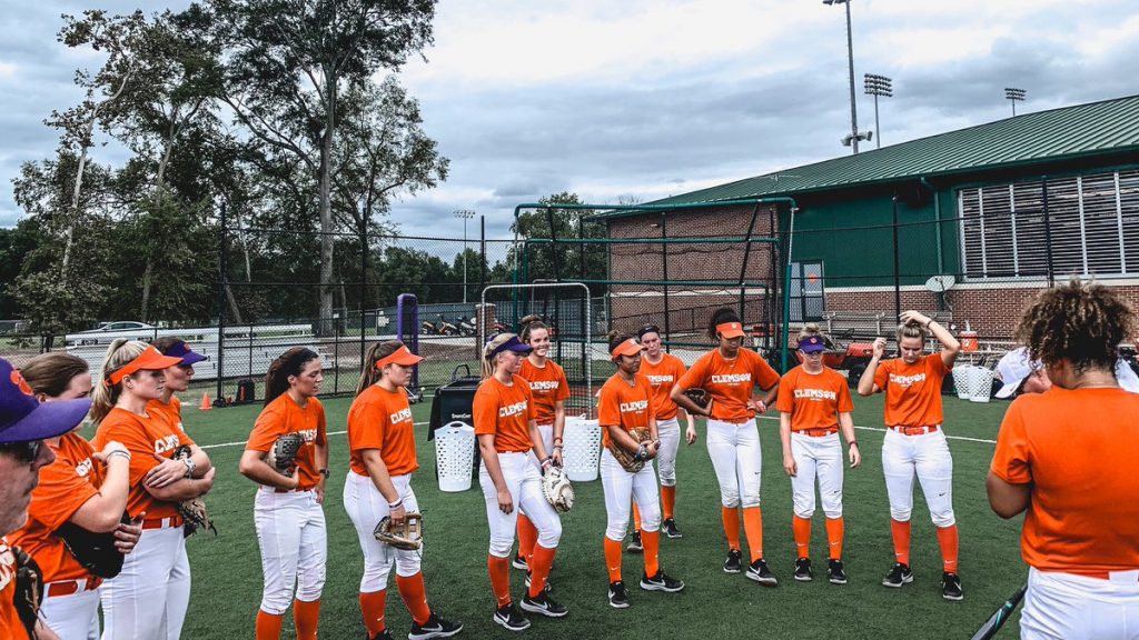 The Clemson University softball team