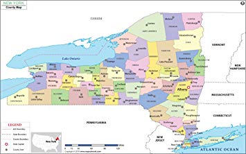 map of New York 