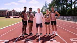 track and field students on the track