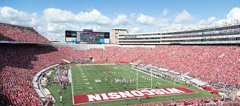the inside of the football stadium and fans