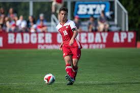 a soccer player with the ball