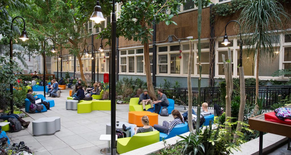 Hangout spot for students on campus at University of Calgary