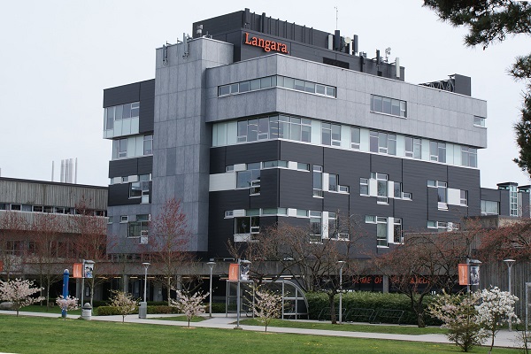 Building found on campus at Langara College