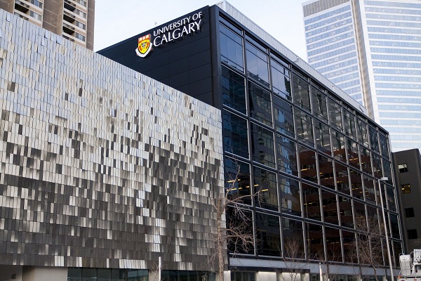 Building on campus at UCalgary