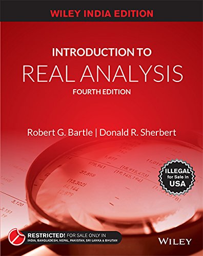An "Introduction to Real Analysis" textbook cover