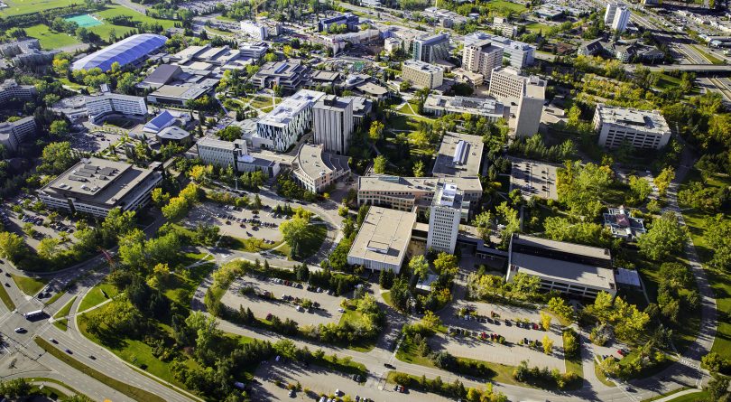 Overview of campus at UC.