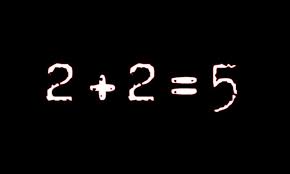 Common math errors written on a chalkboard.
