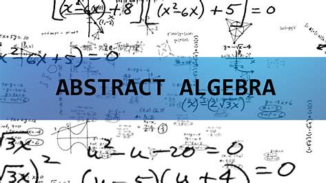 Abstract algebra graphic with math calculations