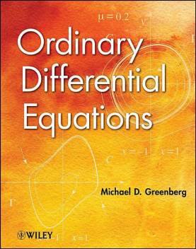 An "Ordinary Differential Equation" textbook cover