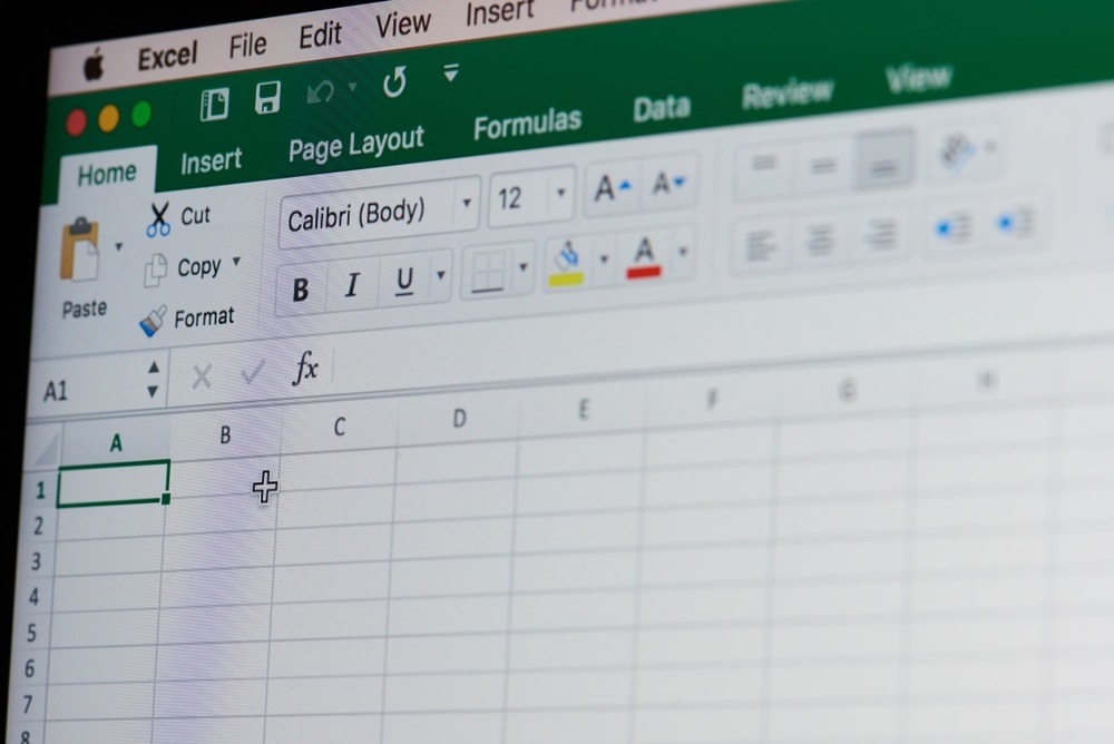 A screenshot of an excel spreadsheet