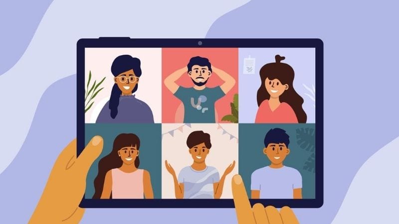online meeting imagery