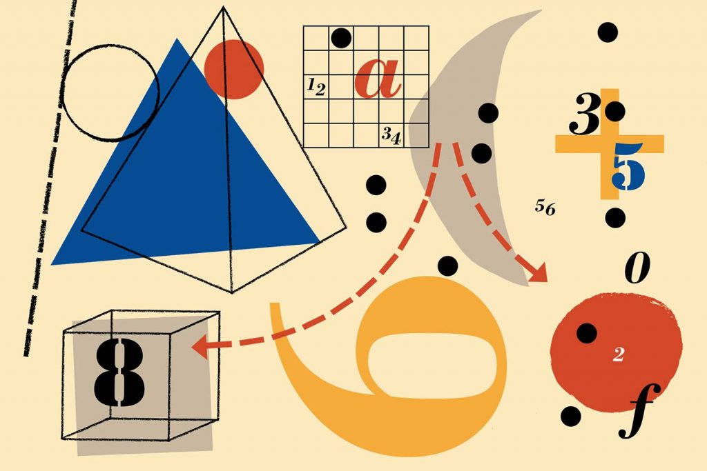 different numbers and math concepts